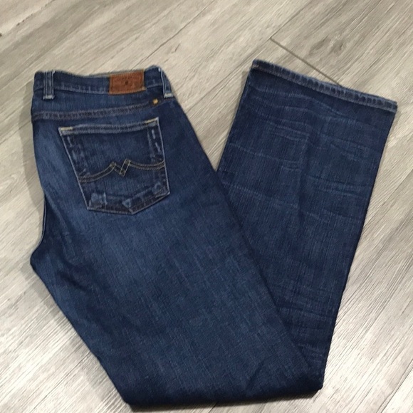 Lucky Brand Sweet 'N Low DarkWash Distressed Bootcut Jeans size 8/29 - Picture 2 of 12